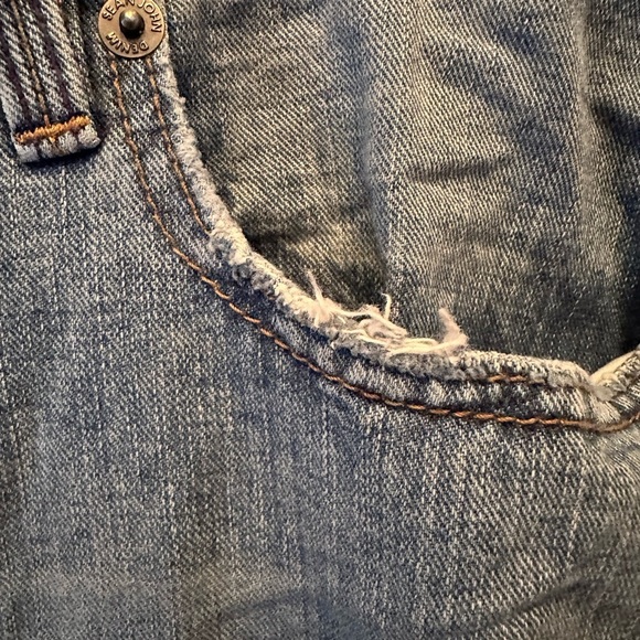 VINTAGE SEAN JOHN Y2K BAGGY MEN'S HIP HOP DENIM SHORTS SIZE 36 - Picture 6 of 7